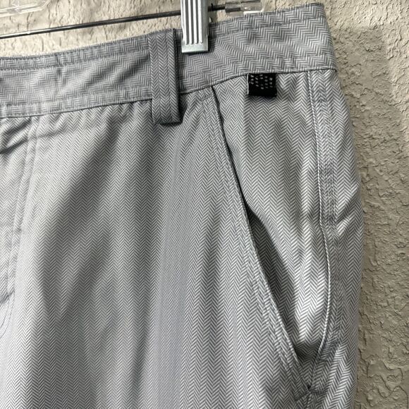 Puma Golf Pants Cobra Size S White Checkered Pattern Mid Rise Slim Fit Casual - Picture 5 of 15